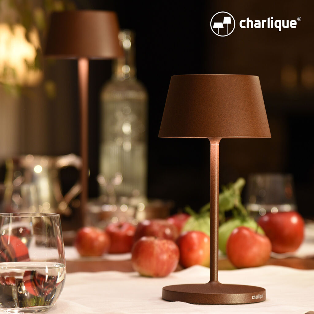 Charlique Led Dinner Light Mini Rostbraun Cm H He Usb C Charlique